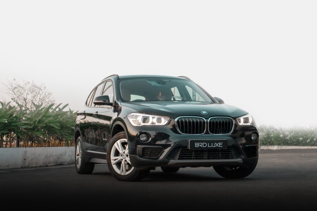 BMW car parked